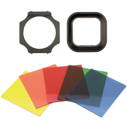 Dorr Go2 Square Filter B&W System Kit inc Holder Hood & 5 Black and White Colour Filters