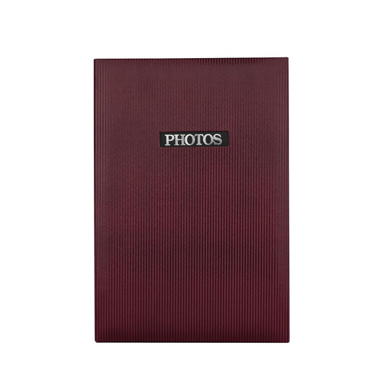 Elegance Red 6x4 Slip In Photo Album - 300 Photos Overall Size 13x9"