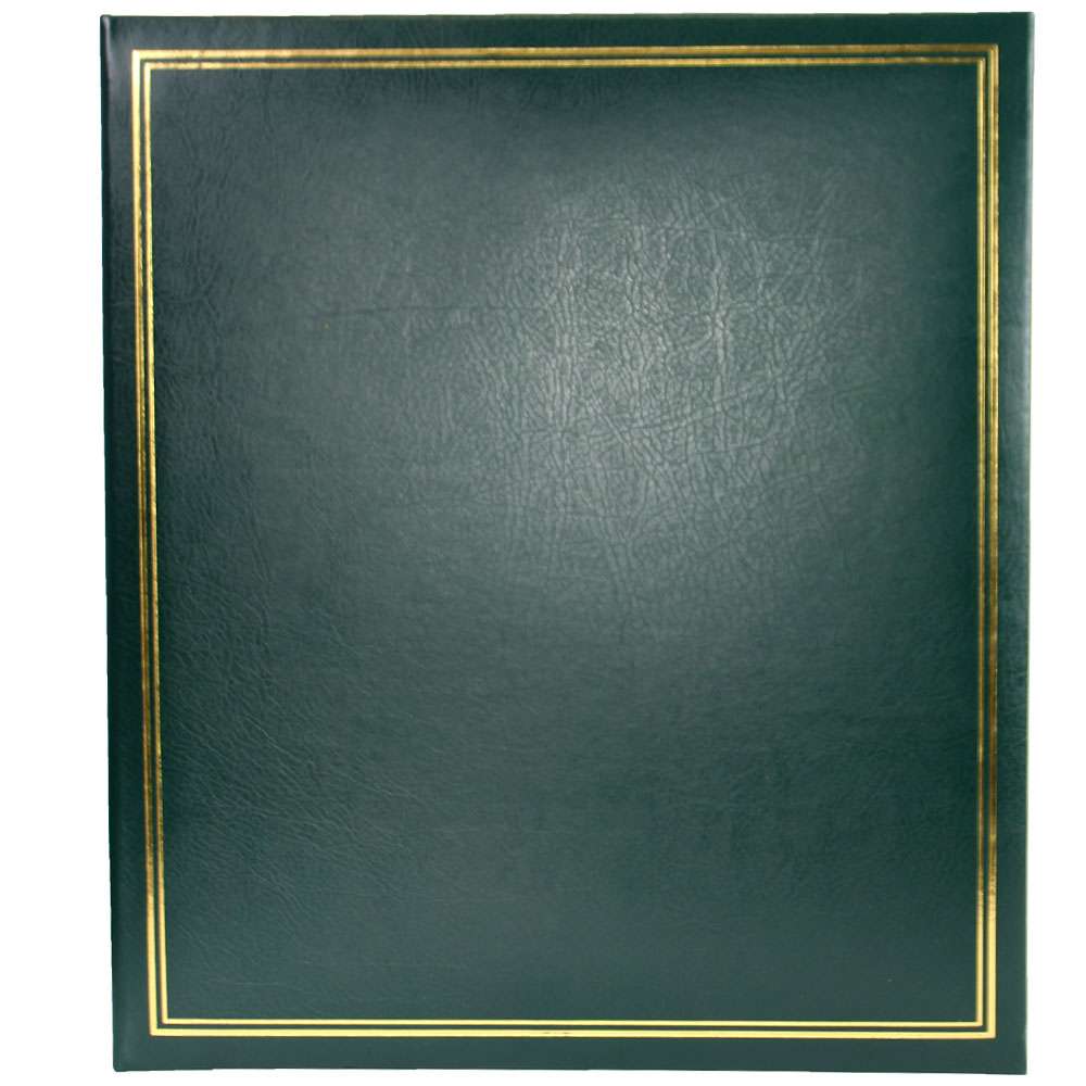 Dorr Classic A4 Slip In Photo Album, Green, Holds 100 Photos, Bookbound