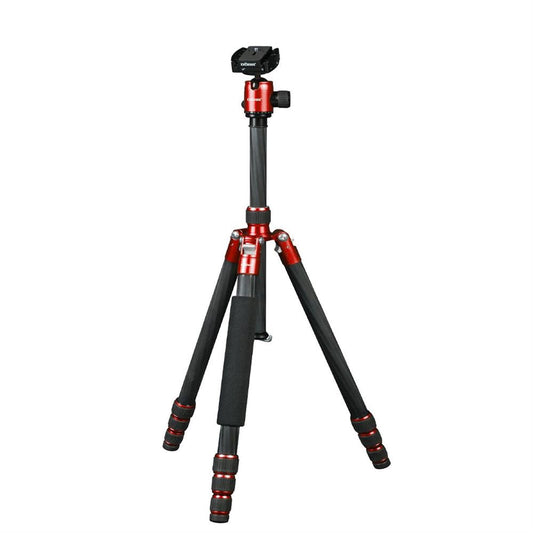 Dorr HQ1635 4 Section Black/Red Carbon Fibre Tripod with Ball Head