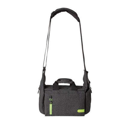 Dorr City Pro Messenger Photo Bag - Medium Grey/Lime