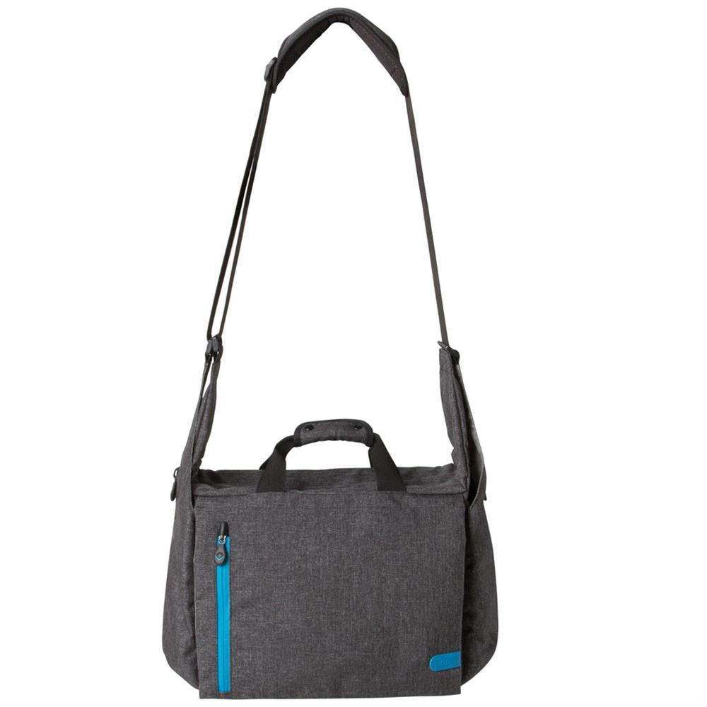 Dorr City Pro Messenger Photo Bag - Large Grey/Blue