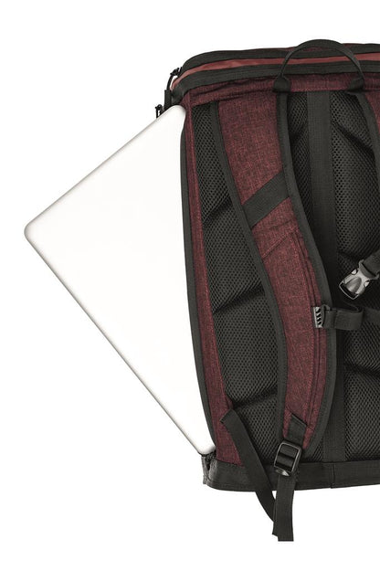 Dorr Stockholm Photo Backpack | 17" Laptop Pocket | Dark Red