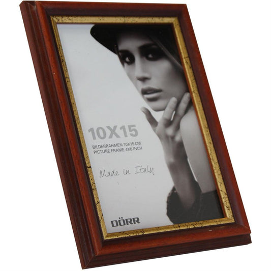 Dorr Tessin Mahogany and Gold 6x4 Photo Frame