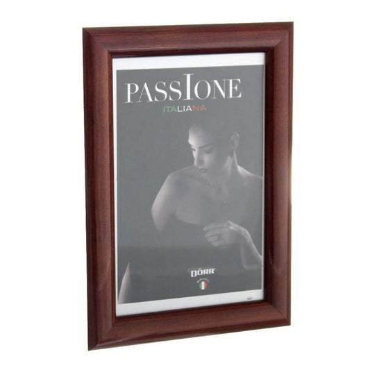 Dorr Guidi Glossy Dark Brown Wooden 12x8 Photo Frame