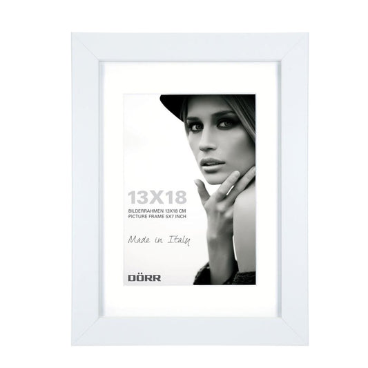 Dorr Bloc White 7x5 inch Wood Photo Frame with 5x3.5 inch insert