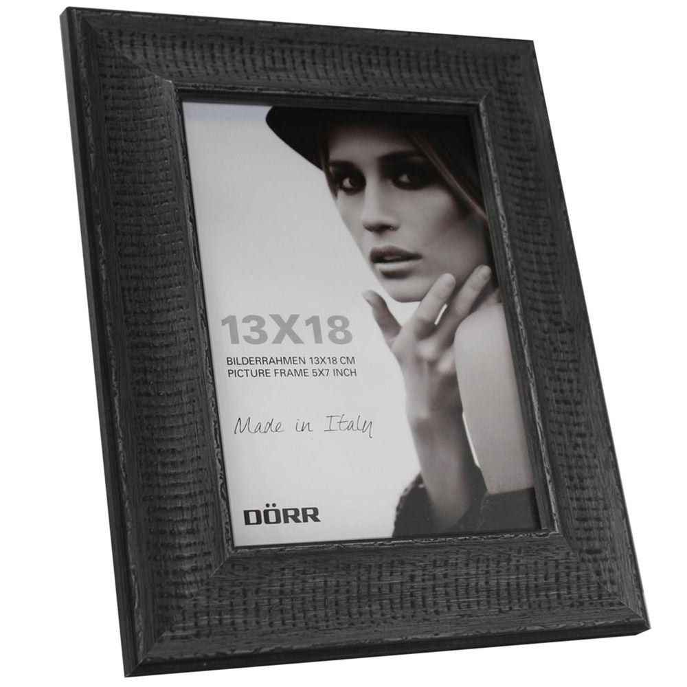 Dorr Chalet Black Wood 7x5 Photo Frame