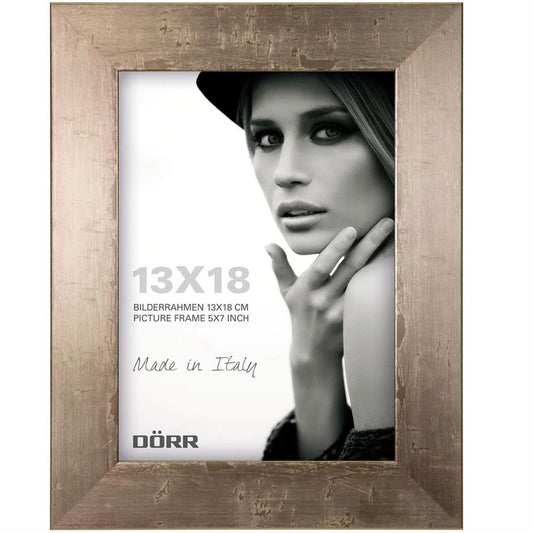 Dorr Milo Brass Effect Wooden 7x5 Photo Frame