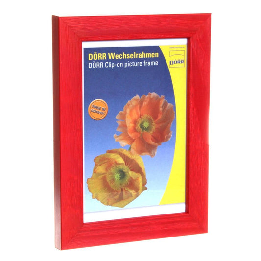 Dorr Hartmut Red 12x8 Wood Photo Frame