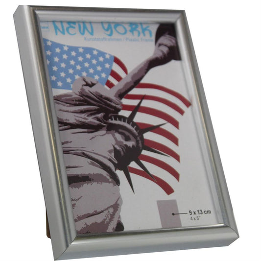 New York Silver Photo Frame - 9x13cm