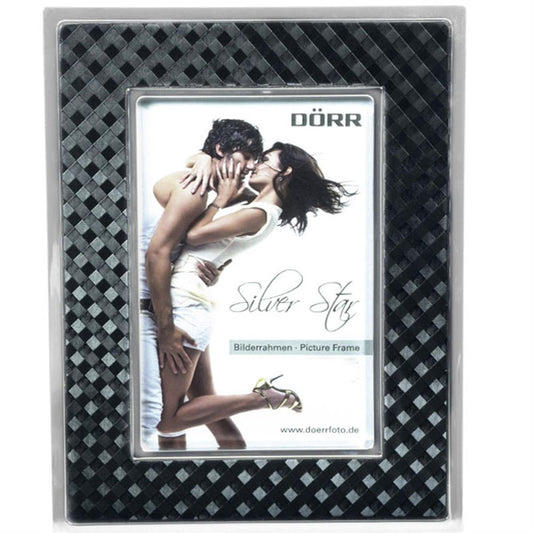 Silverstar Monza Black and Silver 8x6 Photo Frame