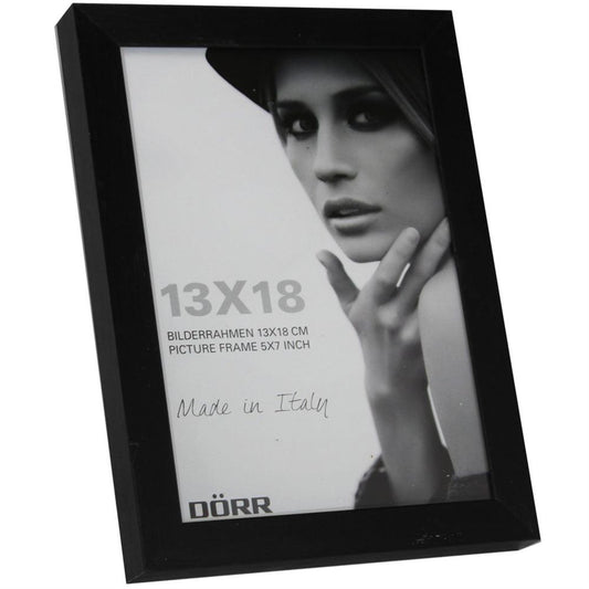 Dorr Balthus Brushed Aluminium Black 7x5 Photo Frame