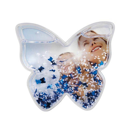 Dorr Butterfly Shaped Snow Globe with Glitter Butterflies