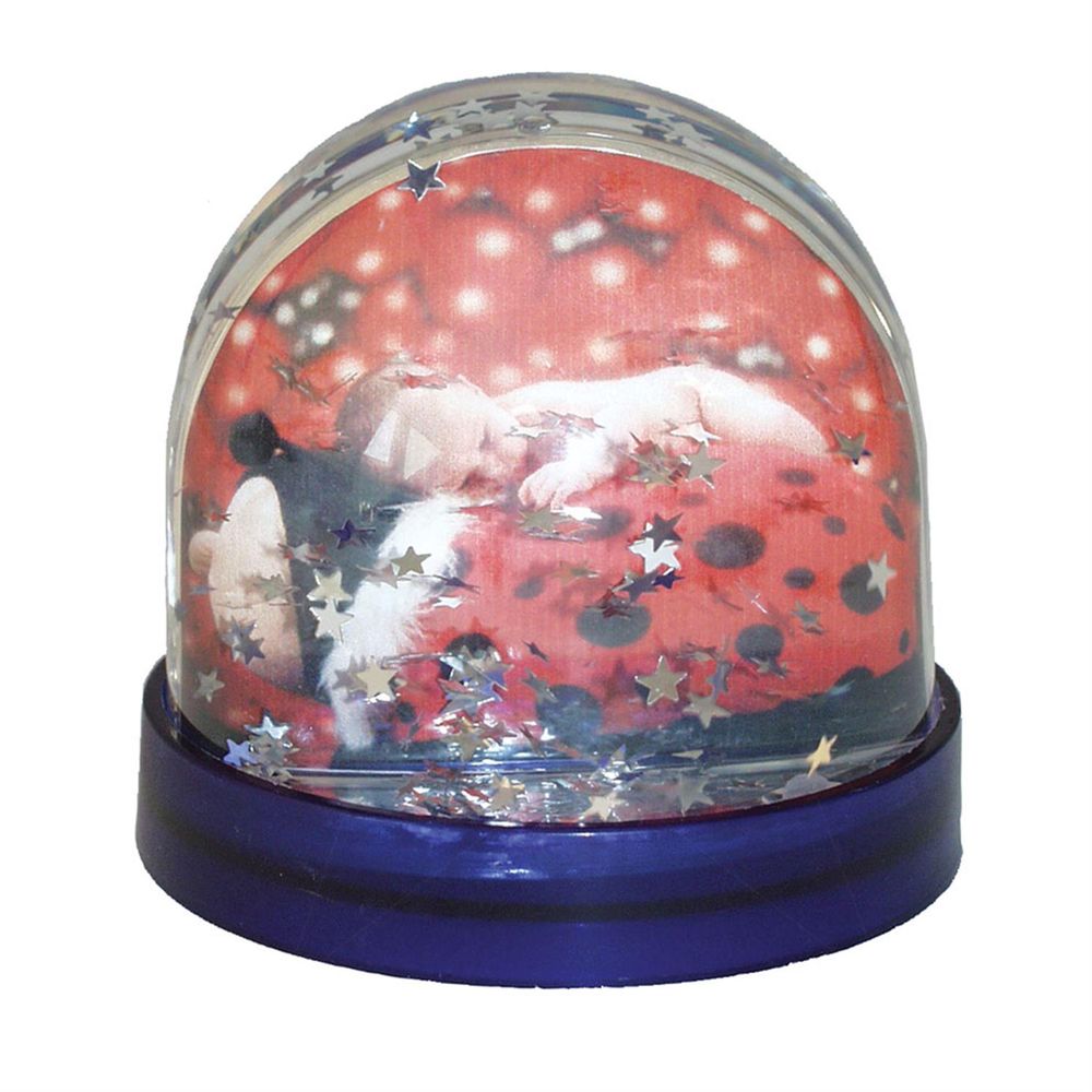 Dorr Photo Snow Globe with Silver Stars