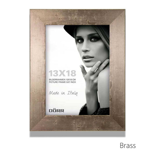 Dorr Milo Brass Effect Wooden 7x5 Photo Frame