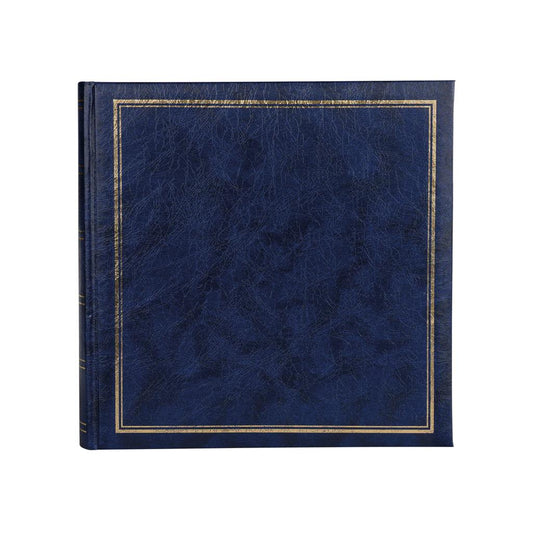 Classic Large Blue Traditional Photo Album - 100 Sides