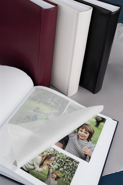 Elegance White Traditional Photo Album - 50 Sides Overall Size 11.5x12.5"