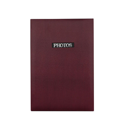Elegance Red 6x4 Slip In Photo Album - 300 Photos Overall Size 13x9"