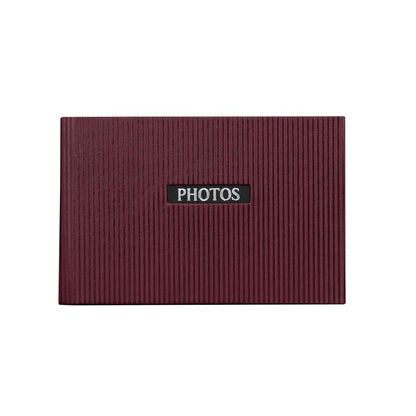 Elegance Red 6x4 Slip In Photo Album - 36 Photos Overall Size 7x4.5"